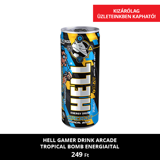 HELL Gamer Drink Arcade Tropical Bomb