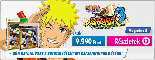 Teljes pompájában a Naruto Shippuden Ultimate Ninja Storm 3 Full Burst