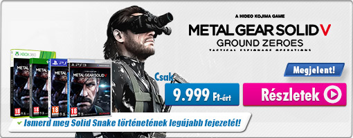 Snake itt oson nálunk a Metal Gear Solid 5 Ground Zeroes jóvoltából