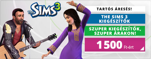 Szerezd be kihagyhatatlan áron a The Sims 3 kiegészítőit!