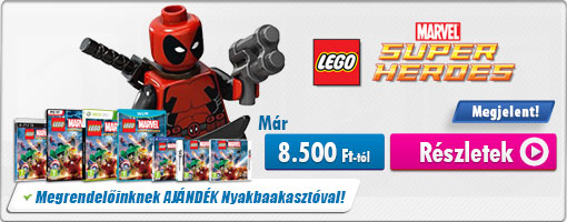 Játssz együtt a LEGO Marvel Super Heroes különleges képességekkel bíró hőseivel!
