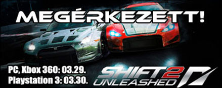 Shift 2: Unleashed PC Xbox 360 ma, PS3 holnap!