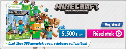 Megérkezett a Minecraft Xbox 360 Edition