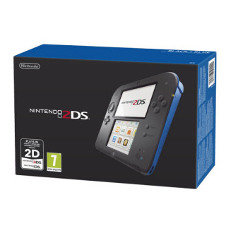 Nintendo 2DS (Fekete és Kék) + New Super Mario Bros. 2 3DS