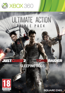 Ultimate Action Triple Pack (Just Cause 2, Sleeping Dogs, Tomb Raider) XBOX 360