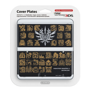 New Nintendo 3DS Cover Plate (Monster Hunter 4 Black) 3DS