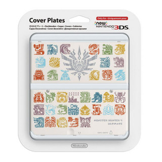 New Nintendo 3DS Cover Plate (Monster Hunter 4 White) 