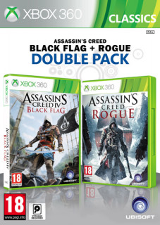 Ubisoft Double Pack - Assassin's Creed IV Black Flag & Rogue (használt) XBOX 360