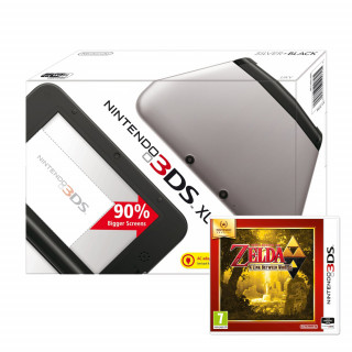 Nintendo 3DS XL (Black and Silver) + The Legend of Zelda A Link Between Worlds 3DS