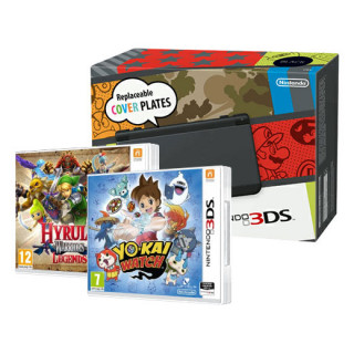 New Nintendo 3DS (Fekete) + Yo-Kai Watch + Hyrule Warriors Legends 3DS