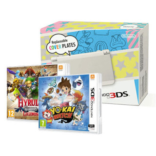 New Nintendo 3DS (Fehér) + Yo-Kai Watch + Hyrule Warriors Legends 3DS