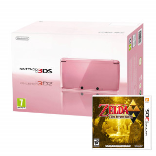 Nintendo 3DS (Pink) + The Legend of Zelda A Link Between Worlds 