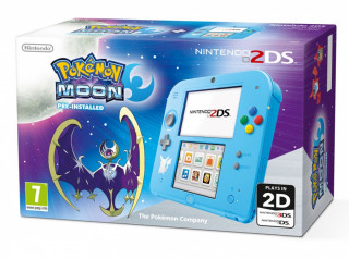 Nintendo 2DS Pokemon Ed. + Pokemon Moon pre-instal DS