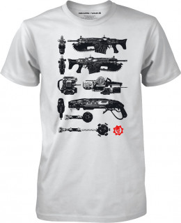Gears of War 4 - Gun Tower (fekete) polo XL-es 