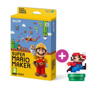 Super Mario Maker + 30th Anniversary Mario Amiibo (Modern) WII