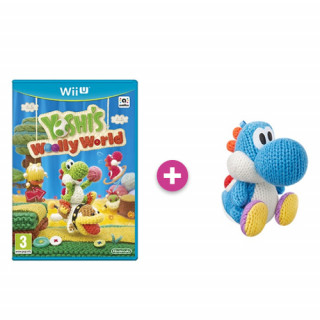 Yoshi's Woolly World + amiibo Yarn Yoshi L-Blue WII