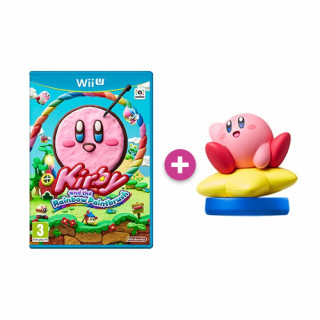Kirby and Rainbow Paintbrush + amiibo Kirby - Kirby Wii