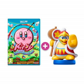 Kirby and Rainbow Paintbrush + amiibo Kirby - King Dedede WII