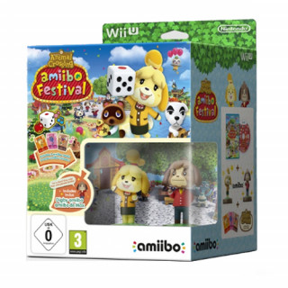 WiiU Animal Crossing amiibo Festival+2amiibo+3card 