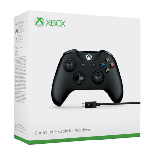 Xbox One Wireless Controller (Black) + Cable for Windows (4N6-00002) MULTI