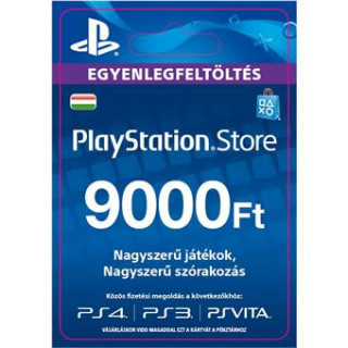 PlayStation Store ajándékkártya 9000 HUF (PS Store Card - HU) (DIGITÁLIS) 