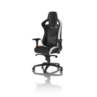 Noblechairs EPIC Gamer Szék Fekete/Fehér/Piros Bőr (NBL-RL-EPC-001) PC