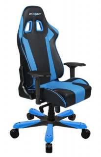 Gamer szék DXRacer King Fekete/Kék (GC-K06-NB-S3) 