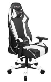 Gamer szék DXRacer King Fekete/Fehér (GC-K06-NW-S3) PC