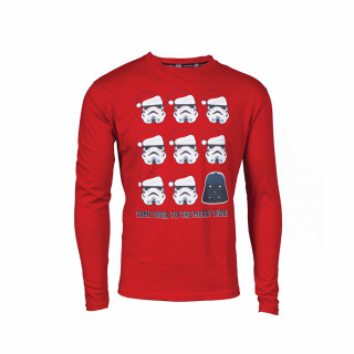 Star Wars Merry X-mas hosszú ujjú póló (XL-es méret) Ajándéktárgyak