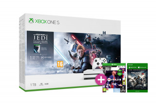 Xbox One S 1TB + Star Wars Jedi Fallen Order + FIFA 21 + Gears of War 4 