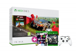 Xbox One S 1TB + Forza Horizon 4 LEGO Speed Champions + FIFA 21 + Gears of War 4 + második kontroller (fehér) 