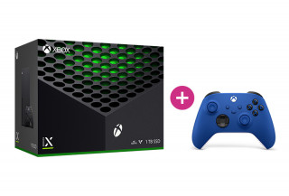 Xbox Series X 1TB + második Xbox vezeték nélküli kontroller (Kék) 