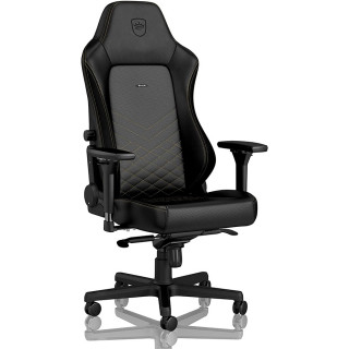 Noblechairs HERO PU Bőr Fekete/Arany (NBL-HRO-PU-GOL) (Bontott) PC