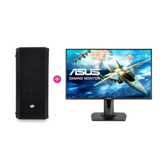 KV Hardcore Gamer PC Intel i7 8700K,16GB Ram,RTX 2070 (Használt) + ASUS MG248 144Hz monitor (Használt) 