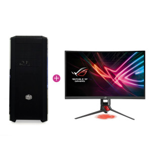 KV Elite Gamer PC Intel i5-7600,16GB,GTX 1070 (Használt) + ASUS XG248 240Hz monitor (Használt) 