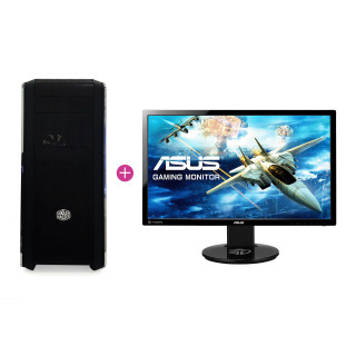 KV Elite Gamer PC Intel i5-7600,16GB,GTX 1070 (Használt) + ASUS VG248 144hz monitor (Használt) 