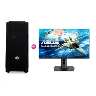 KV Elite Gamer PC Intel i5-7600,16GB,GTX 1070 (Használt) + ASUS MG248 144Hz monitor (Használt) 