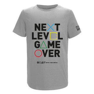 HELL Gamer Next Level Game Over Póló - Szürke (XXL) Ajándéktárgyak