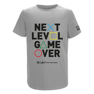 HELL Gamer Next Level Game Over Póló - Szürke (XXL) AJÁNDÉKTÁRGY