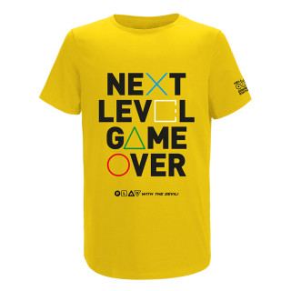 HELL Gamer Next Level Game Over Póló - Sárga (XXL) AJÁNDÉKTÁRGY