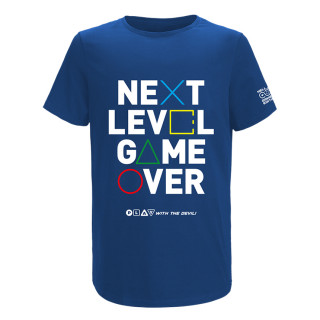 HELL Gamer Next Level Game Over Póló - Világos király kék (XXL) Ajándéktárgyak
