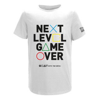 HELL Gamer Next Level Game Over Póló - Fehér (XXL) Ajándéktárgyak