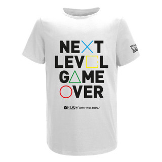 HELL Gamer Next Level Game Over Póló - Fehér (XXL) AJÁNDÉKTÁRGY