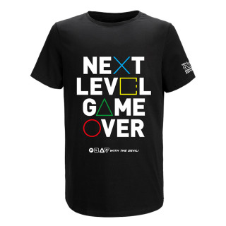 HELL Gamer Next Level Game Over Póló - Fekete (XXL) AJÁNDÉKTÁRGY