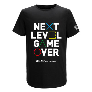 HELL Gamer Next Level Game Over Póló - Fekete (XL) Ajándéktárgyak