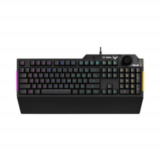 ASUS TUF Gaming K1 billentyűzet USB QWERTY magyar - Fekete (90MP01X0-BKHA00) PC