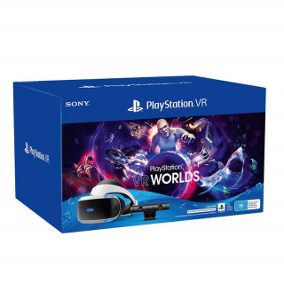 Playstation VR Headset V2 + Camera + VR Worlds Bundle + PS5 Adapter 
