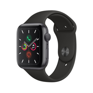 Apple Watch Series 5 GPS, 44mm Space Grey Aluminium Case with Black Sport Band - S/M & M/L (Bontott) 