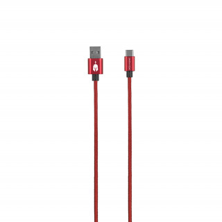 Spartan Gear USB Type C kábel 2m (Piros) Mobil