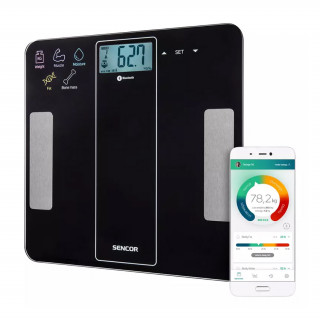 SENCOR SBS 8000BK Bluetooth Fitnesz mérleg 